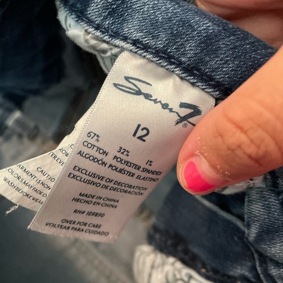 Seven7 Women's Straight Leg Tummy Control Jeans - Blue size 12 - Picture 5 of 6